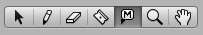 The mute tool icon in the tool palette in the Reason sequencer