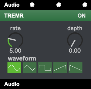 Screenshot of the Auzzie TREMR module.